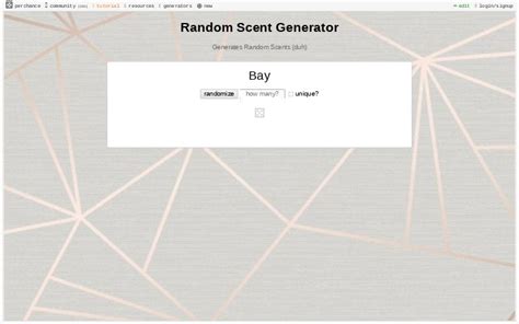 random scent generator.